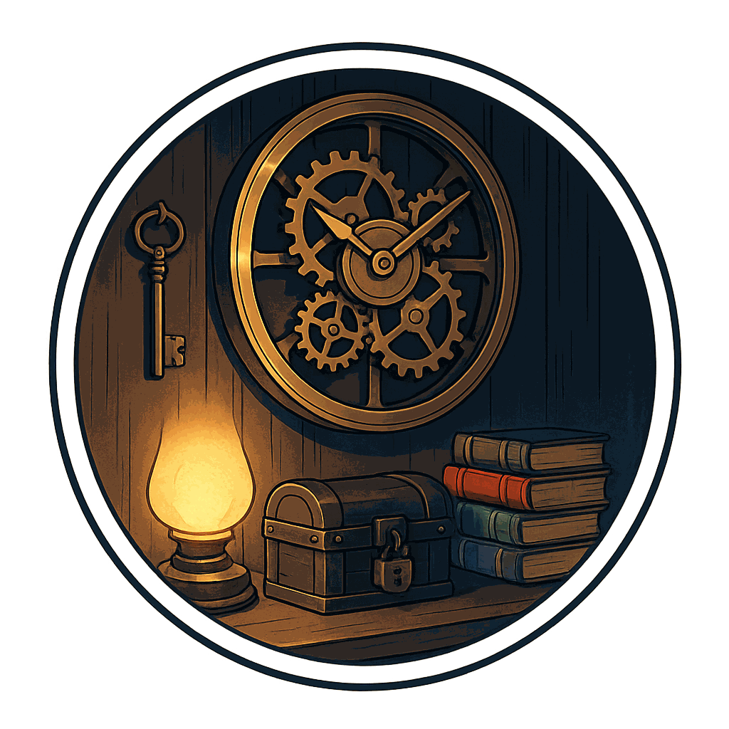 La Salle du temps, escape game IA de Yiaho, illustration style manga