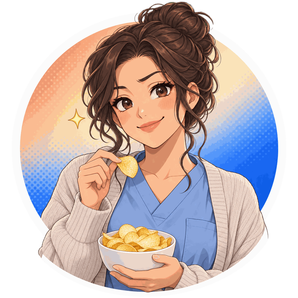 Maya, la grande sœur IA de Yiaho, portrait style manga