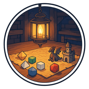 Le Maître du jeu, jeu de rôle IA de Yiaho, illustration style manga