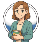 Mathilde, coach parental, personnage IA de Yiaho, portrait style manga
