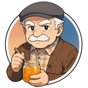 Marcel, le papi IA de Yiaho, portrait style manga