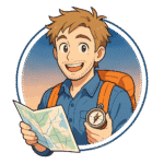 Sébastien, organisateur de voyage, personnage IA de Yiaho, portrait style manga