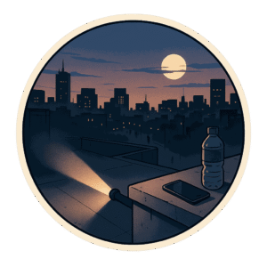 La Nuit des zombies, histoire interactive IA de Yiaho, illustration style manga